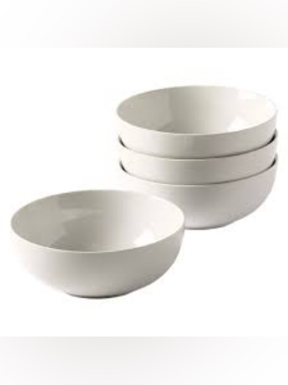 NEW IN BOX 
MULTI PURPOSED PORCELAIN BOWLS
Denmark 4-piece White Bowls
7.9x3.94
